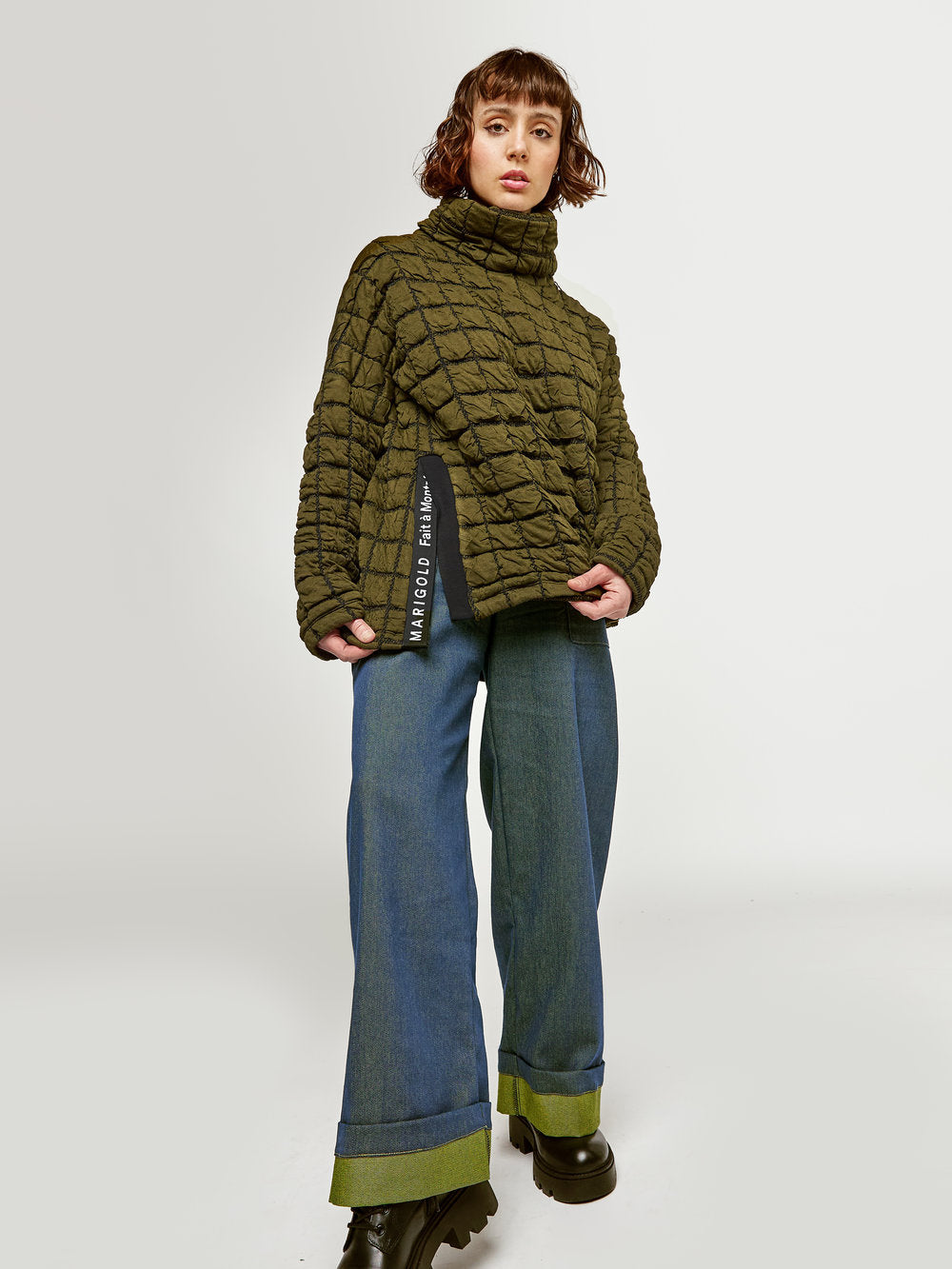 Chandail Pull Felix KAKI de MARIGOLD