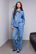 Blouse en jean BLUE THREAD à nœud papillon