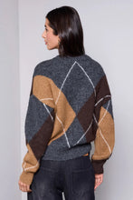 Cardigan Pull à motif losanges BLUE THREAD