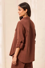 Chemise en jean classique Chocolat Tribal Fashion
