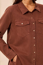 Chemise en jean classique Chocolat Tribal Fashion