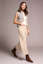 Pantalon Palazzo Taille Haute En Maille Extensible Confort Stretch