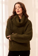 Chandail Pull Drama Olive Tribal Fashion