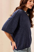 Pull léger Col Rond Denim Tribal