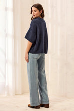 Pull léger Col Rond Denim Tribal