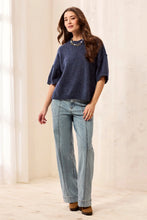 Pull léger Col Rond Denim Tribal