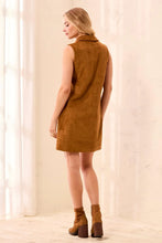 Robe Sans Manche Suède Tan Tribal Fashion