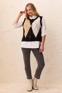 Gilet sans manches Intarsia Tribal Fashion
