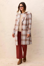 Manteau carreaux avec capuche amovible Tribal Fashion
