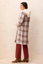 Manteau carreaux avec capuche amovible Tribal Fashion