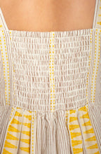 Robe Midi Crème Rayure Choco