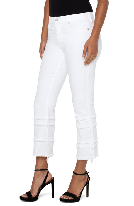 Jeans Pantalon Hanna Flare Blanc  Liverpool Jeans